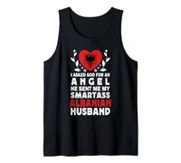 Funny Smartass Albanian Husband Albania Flag Spouses Canotta