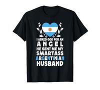 Funny Smartass Argentinian Husband Argentina Flag Spouses Maglietta