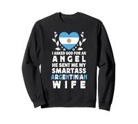 Funny Smartass Argentinian Wife Argentina Flag Spouses Felpa