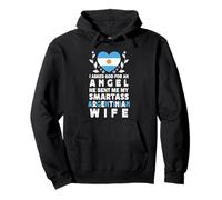 Funny Smartass Argentinian Wife Argentina Flag Spouses Felpa con Cappuccio