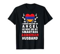 Funny Smartass Armenian Husband Armenia Flag Spouses Maglietta