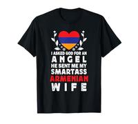 Funny Smartass Armenian Wife Armenia Flag Spouses Maglietta