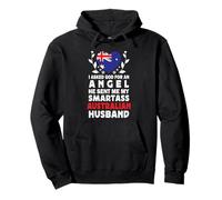 Funny Smartass Australian Husband Australia Flag Spouses Felpa con Cappuccio