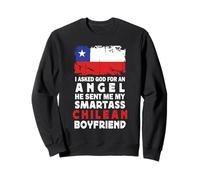 Funny Smartass Chilean Boyfriend Chile Flag Felpa