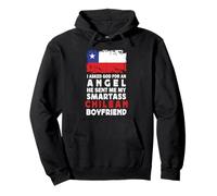 Funny Smartass Chilean Boyfriend Chile Flag Felpa con Cappuccio