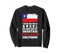 Funny Smartass Chilean Girlfriend Chile Flag Felpa
