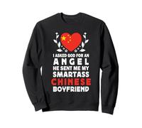 Funny Smartass Chinese Boyfriend China Flag Felpa