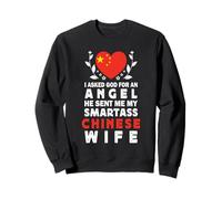 Funny Smartass Chinese Wife China Flag Spouses Felpa