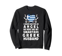 Funny Smartass Greek Husband Greece Flag Spouses Felpa