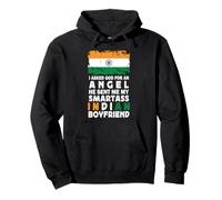 Funny Smartass Indian Boyfriend India Flag Felpa con Cappuccio