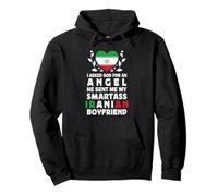 Funny Smartass Iranian Boyfriend Iran Flag Felpa con Cappuccio
