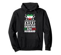 Funny Smartass Iranian Husband Iran Flag Spouses Felpa con Cappuccio