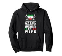 Funny Smartass Iranian Wife Iran Flag Spouses Felpa con Cappuccio