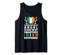 Funny Smartass Irish Boyfriend Ireland Flag Canotta