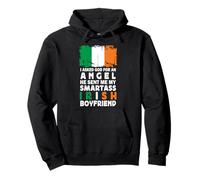 Funny Smartass Irish Boyfriend Ireland Flag Felpa con Cappuccio
