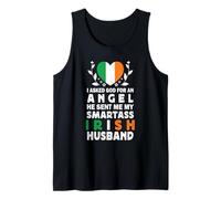 Funny Smartass Irish Husband Ireland Flag Spouses Canotta
