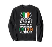 Funny Smartass Irish Husband Ireland Flag Spouses Felpa