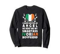 Funny Smartass Ivorian Boyfriend Ivory Coast Flag Felpa