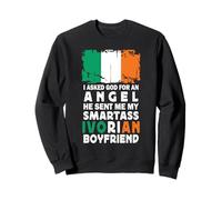 Funny Smartass Ivorian Boyfriend Ivory Coast Flag Felpa