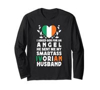 Funny Smartass Ivorian Husband Ivory Coast Flag Spouses Maglia a Manica