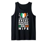 Funny Smartass Ivorian Wife Ivory Coast Flag Spouses Canotta