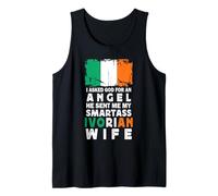 Funny Smartass Ivorian Wife Ivory Coast Flag Spouses Canotta