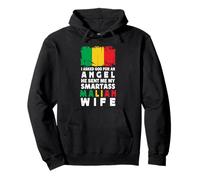 Funny Smartass Malian Wife Mali Flag Spouses Felpa con Cappuccio
