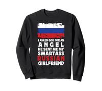 Funny Smartass Russian Girlfriend Russia Flag Felpa