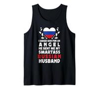 Funny Smartass Russian Husband Russia Flag Spouses Canotta