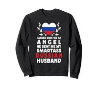 Funny Smartass Russian Husband Russia Flag Spouses Felpa