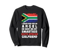 Funny Smartass South African Girlfriend South Africa Flag Felpa