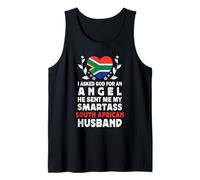 Funny Smartass South African Husband South Africa Flag Canotta