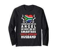 Funny Smartass South African Husband South Africa Flag Maglia a Manica