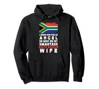 Funny Smartass South African Wife South Africa Flag Spouses Felpa con Cappuccio