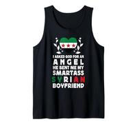 Funny Smartass Syrian Boyfriend Syria Flag Canotta
