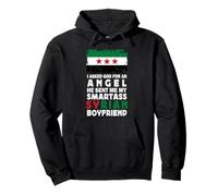 Funny Smartass Syrian Boyfriend Syria Flag Felpa con Cappuccio
