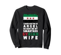 Funny Smartass Syrian Wife Syria Flag Spouses Felpa