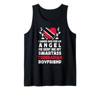 Funny Smartass Trinidadian Boyfriend Trinidad Flag Canotta