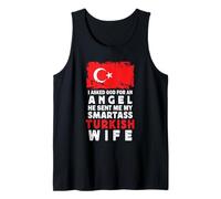 Funny Smartass Turkish Wife Turkey Flag Spouses Canotta