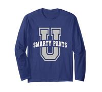 Funny Smarty Pants University Academy Cheerleader Va Bene Maglia a Manica