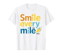 Funny Smile Every Mile Cool Running Runner Detto Escursionismo Maglietta