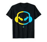 Funny SmilingFace Cute - Cuffie Giallo Pastello/Blu Maglietta