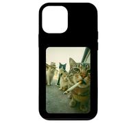 Funny Smoking Cat Meme Cigarette Cat Hilarious Cats Gang Custodia per iPhone 12 mini