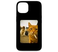 Funny Smoking Cat Meme Cigarette Cat Hilarious Cats Gang Custodia per iPhone 13