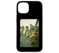 Funny Smoking Cat Meme Cigarette Cat Hilarious Cats Gang Custodia per iPhone 13