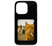 Funny Smoking Cat Meme Cigarette Cat Hilarious Cats Gang Custodia per iPhone 13 Pro