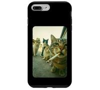 Funny Smoking Cat Meme Cigarette Cat Hilarious Cats Gang Custodia per iPhone 7 Plus/8 Plus