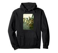Funny Smoking Cat Meme Cigarette Cat Hilarious Cats Gang Felpa con Cappuccio