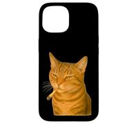 Funny Smoking Cat Meme Cigarette Grunge Aesthetic Custodia per iPhone 15