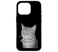 Funny Smoking Cat Meme Cigarette Grunge Aesthetic Custodia per iPhone 16 Pro